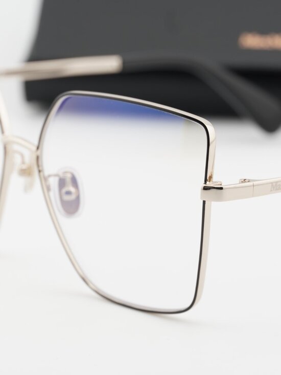 Max Mara MM5073-H-B 005 Butterfly Eyeglasses 60mm - Black / Blue Light Block main image 7